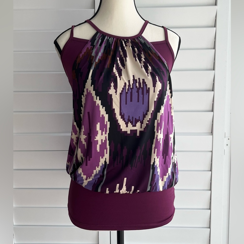 Blue Sketch Top size M EUC
